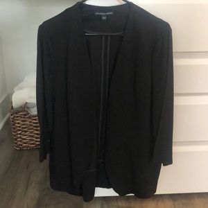 Black cotton blazer